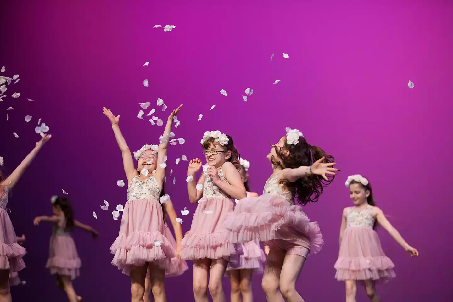 These little lyrical dancers couldn't be sweeter!  The joy evident in their expressions says everything about what recitals means to our DDF dancers.