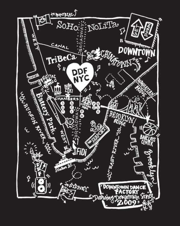 DDF NYC Map Zip Hoodie