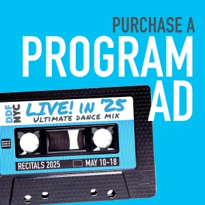 Advertising - DDF Recital Souvenir Program - SUBMISSIONS CLOSED